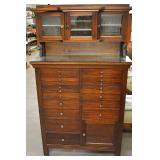 Mahogany 22drawer dental cabinet 