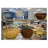 Blue white stoneware