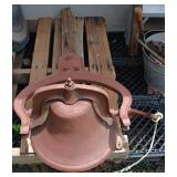 Cast dinner bell & yoke