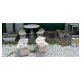 Concrete benches & planters