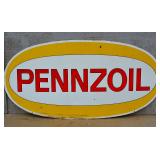 PENNZOIL 2SIDED 4'X8' PORCELAIN SIGN