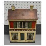 Early wood opening doll houses