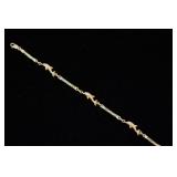 14K gold dolphin bracelet
