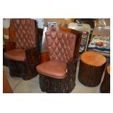 Appalachian tree bark furniture