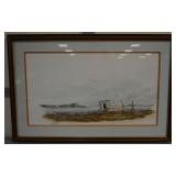 Signed watercolor print