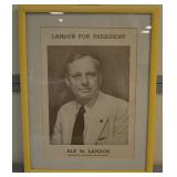 Alf Landon for President broadside