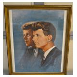 Kennedy brothers political poster