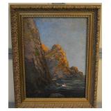 Listed artist C Myron Clark 'Capri' 