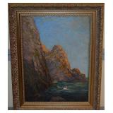 Listed artist C Myron Clark 'Capri' 