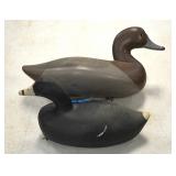 Carved wood duck decoys