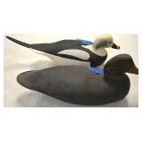 Carved wood duck decoys