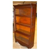 Unusual step back oak 4section barrister