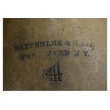 SATTERLEE & MORY FREEHAND STONEWARE #4