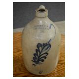 SATTERLEE & MORY FREEHAND STONEWARE 