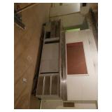 Gaint rolling workstation with steam tables amd