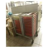 Double tray cart. Comes with trays