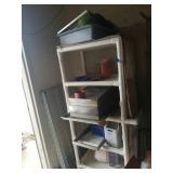 Plastic PVC shelf with contents. You get