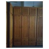 Solid oak 3 drawer cabinet. First come first