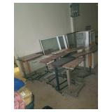 19 rolling aside tables. Great work tables.