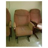 Brown glider. It has been loved. Works but shows