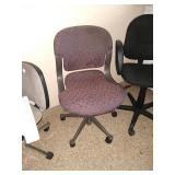 Group of 3 office chairs.