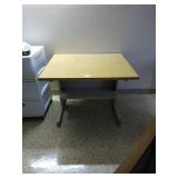 2  tables/desks.  Larger one measures about 3