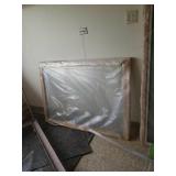 (1) 38x55 glass window with wood frame