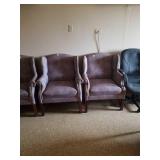 Pair of light blue chairs 3ft tall and about 2ft