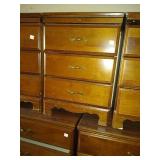 Nice bed side table with sliding tray.