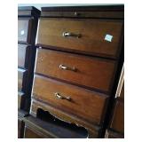 Nice bed side table with sliding tray.