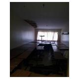 Group of 10 bedside tables. Couple different