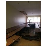 Group of 10 bedside tables. Couple different