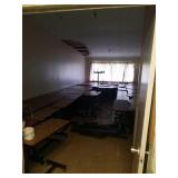 Group of 8 bedside tables. Couple different