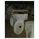 Wall mount toilet no lid and sink combo