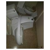 Wall mount toilet and sink combo