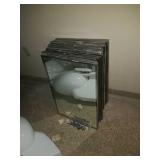 Group of 21 mirrors. Measure about 26 1/2 in x 18