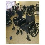 Pair of wheelchairs. 1 drive and 1 invacare