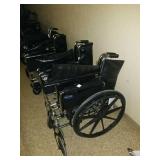 Pair of wheelchairs. Both invacare