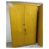 Large wood cabinet. Measures
 approximately