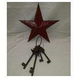 Vert Cute Western Metal Star & Modern Horse