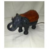 Elephant  Amber colored Light , works 11"x 5"