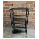 Black Metal collapsible shelf 27" x 14"