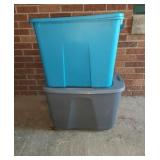 2 Large Totes with Lids