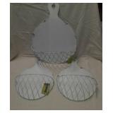 3 Farm House/ Sabby Chic Wall Plant Hangers