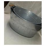 2 Metal Buckets for Your Drinks and Supplies for