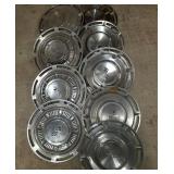 9 Vintage 14" Chevy Hub Caps