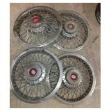 4 Vintage 14" Oldsmobile Hub Caps
