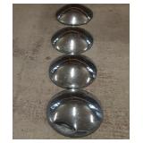 4 Vintage 10" Moon Hub Caps