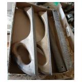 Flat of 2 Wood Handle Tools with attachment