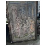 Large, wood framed tapestry x2.  These are very